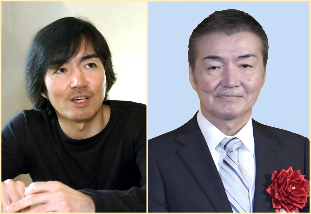 东野圭吾2004年、2023年采访照片